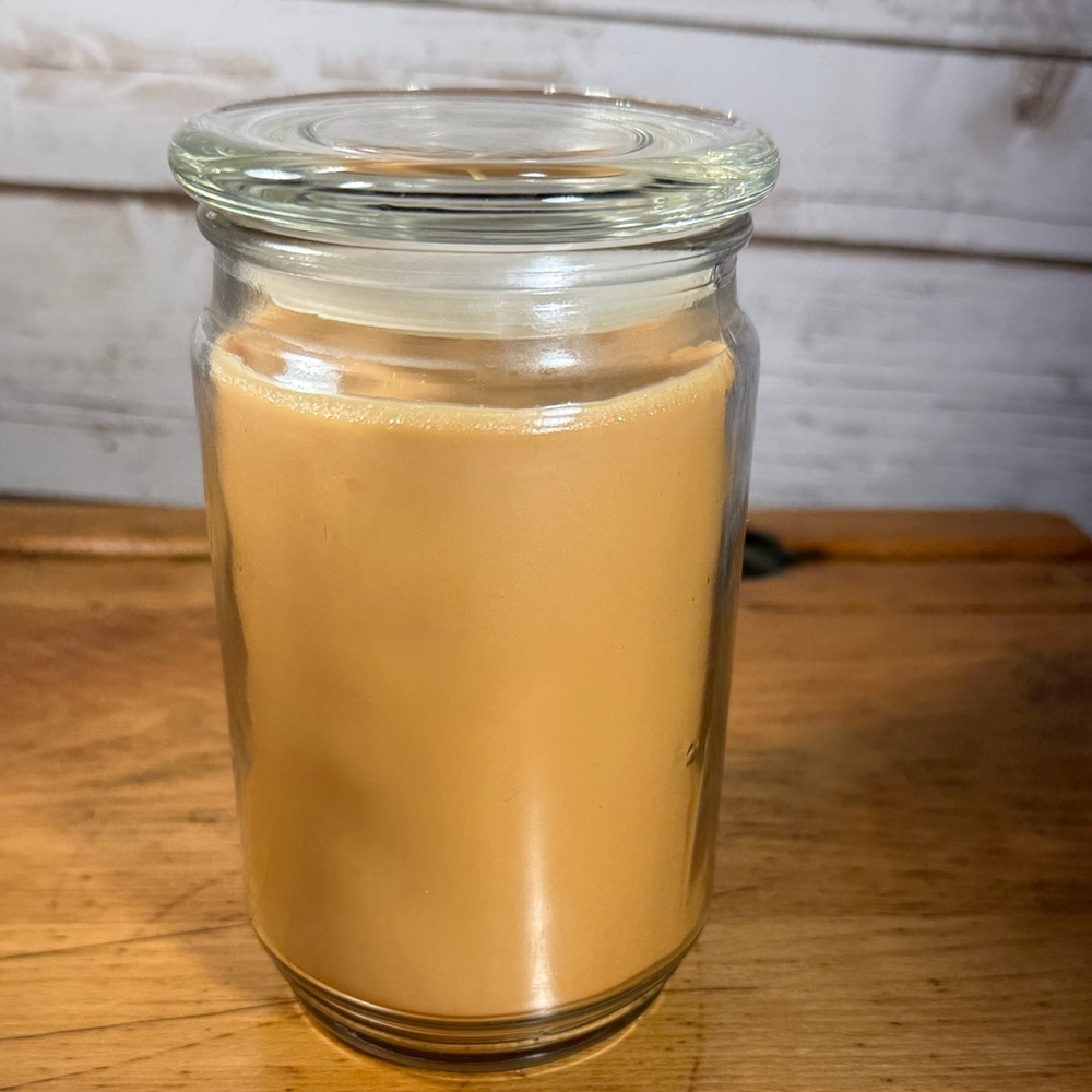 Mainstays Hazelnut Cream Candle 6 inches tall One Wick